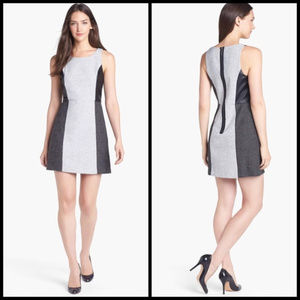 Kensie Pieced Mix Media Sleeveless Mini Dress